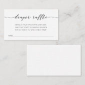 ベビーシャワー用おむつラッフルチケット エンクロージャーカード (正面/裏面)