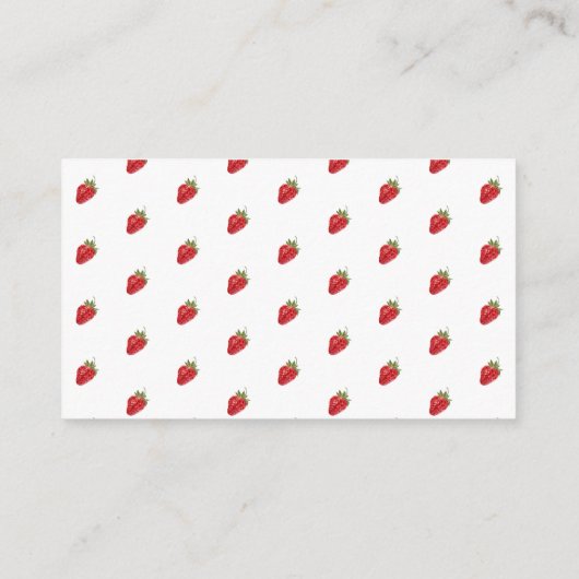 ベビーシャワー用のベリー甘いちご本 エンクロージャーカード (裏面)