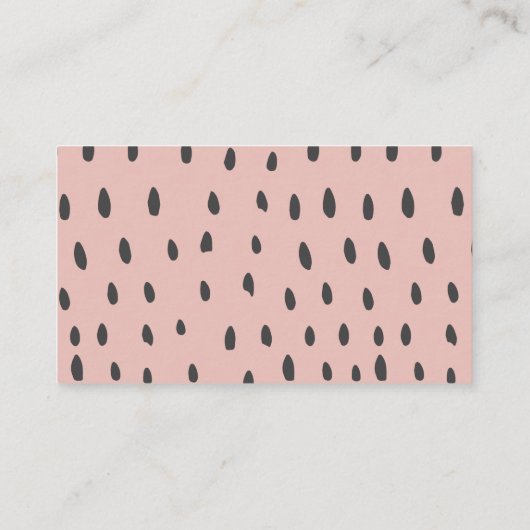 ベビーシャワー用のボホスイカの本 エンクロージャーカード (裏面)