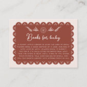 ベビーシャワー用の本メキシカンパペルピカドニュートラル エンクロージャーカード (正面)