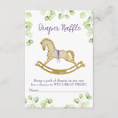 ベビーシャワー用エンクロージャカードおむつラッフル エンクロージャーカード (正面)