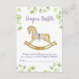 ベビーシャワー用エンクロージャカードおむつラッフル エンクロージャーカード