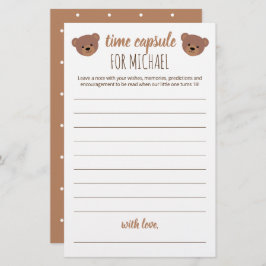 ベビーシャワー用タイムカプセル及び誕生日