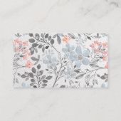 ベビーシャワー用バニーおむつラッフルチケット エンクロージャーカード (裏面)