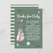 ベビーシャワー用パラティーゴルフブック 招待状 (正面/裏面)