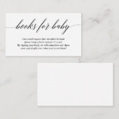 ベビーシャワー用ブック招待状挿入カード エンクロージャーカード (正面/裏面)