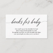 ベビーシャワー用ブック招待状挿入カード エンクロージャーカード (正面)