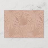 ベビーシャワー用ボヘミア水彩フローラブック エンクロージャーカード (裏面)