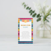 ベビーシャワー用メキシコのフェスタの本 エンクロージャーカード (スタンド正面)