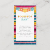 ベビーシャワー用メキシコのフェスタの本 エンクロージャーカード (正面)