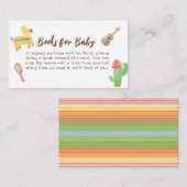 ベビーシャワー用メキシコのフェスタの本 エンクロージャーカード (正面/裏面)