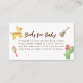 ベビーシャワー用メキシコのフェスタの本 エンクロージャーカード (正面)