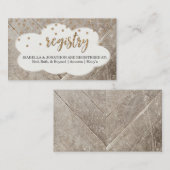 ベビーシャワー用レジストリ挿入招待状 エンクロージャーカード (正面/裏面)