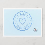 ベビーシャワー用子育てアドバイスカード、キャタピラ アドバイスカード (裏面)