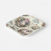 ベビーシャワー用睡眠ベビーユニコーン紙プレート ペーパープレート (傾斜あり)