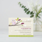 ベビーシャワー用PixDezines Mamm+ベビー 招待状 (スタンド正面)