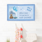 ベビーシャワー男の子よ！ 横断幕 (インサイチュ)