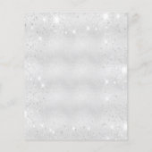 ベビーシャワー男の子シルバーブルー予算の招待状 チラシ (裏面)