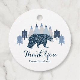 ベビーシャワー男の赤ちゃんありがとう フェイバータグ