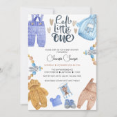 ベビーシャワー男の赤ちゃんシャワー招待状 招待状 (正面)