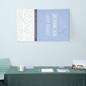 ベビーシャワー男の赤ちゃんブルーカスタムバナー 横断幕 (トレードショー)