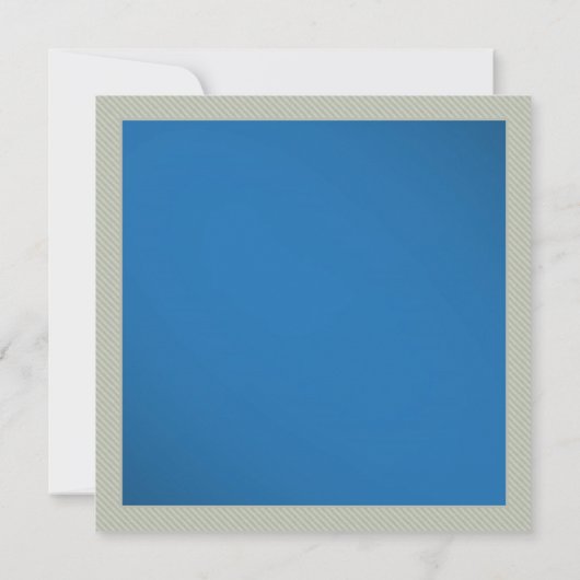 ベビーシャワー男の赤ちゃん青おもしろい指カード 招待状 (裏面)