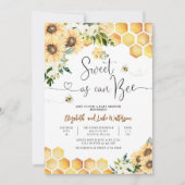 ベビーシャワー男女兼用が甘い 招待状 (正面)