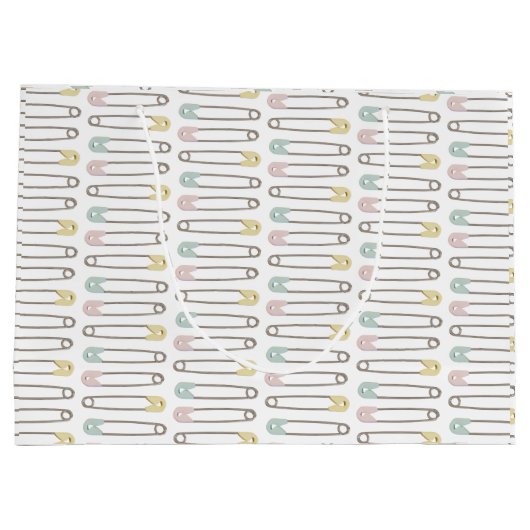 ベビーシャワー男女兼用ウェルカムネーム抱き枕 ラージペーパーバッグ (裏面)