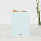 ベビーシャワー男女兼用フォトパステルグリーン サンキューカード (裏面)