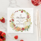 ベビーシャワー男女兼用秋カボチャフローラアート (インサイチュ)