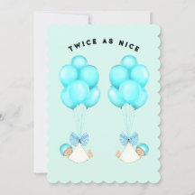 ベビーシャワー男子双子