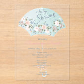 ベビーシャワー男子招待状 アクリル招待状 (正面)