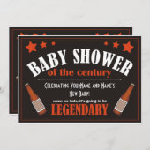 ベビーシャワー男性へ招待状 招待状 (正面/裏面)