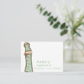 ベビーシャワー登録カード エンクロージャーカード (スタンド正面)