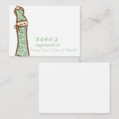 ベビーシャワー登録カード エンクロージャーカード (正面/裏面)