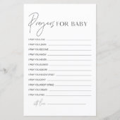 ベビーシャワー祈りの言葉カード用ハーローアドバイス (正面)