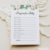 ベビーシャワー祈りの言葉カード用DEVON Greeneryアドバイス 招待状