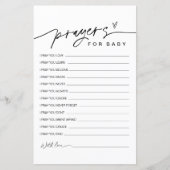 ベビーシャワー祈りの言葉カード用EVERLEIGHアドバイス (正面)