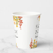 ベビーシャワー秋インラブオータムフローラ 紙コップ (右)