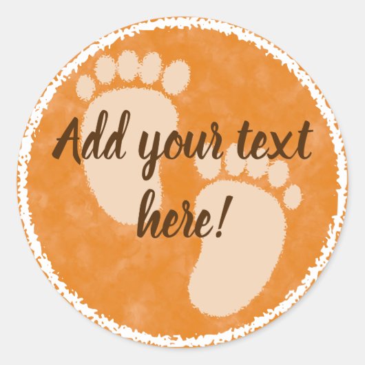 ベビーシャワー秋水彩カスタム ラウンドシール (正面)