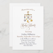 ベビーシャワー移動招待状 招待状 (正面/裏面)