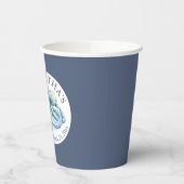 ベビーシャワー紙カップボーイブルータコ 紙コップ (左)