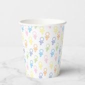 ベビーシャワー紙カップ"パチバニー" 8 oz. 紙コップ (裏面)