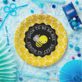 ベビーシャワー紙プレートとハニービーテーマ ペーパープレート (パーティー)