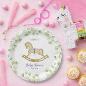 ベビーシャワー紙プレートとパタ魅力的ーン。 ペーパープレート (パーティー)