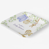 ベビーシャワー紙プレートとパタ魅力的ーン。 ペーパープレート (傾斜あり)