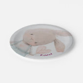 ベビーシャワー紙プレートテンプレート – カスタマイズ可能 ペーパープレート (アングル)