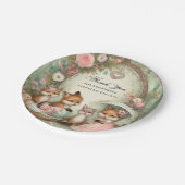 ベビーシャワー紙プレート大切動物 ペーパープレート (アングル)