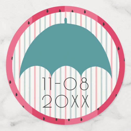 ベビーシャワー紙吹雪スイカピクニック コンフェッティ (ラージ裏面)