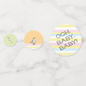 ベビーシャワー紙吹雪ビーチボール コンフェッティ (裏面)